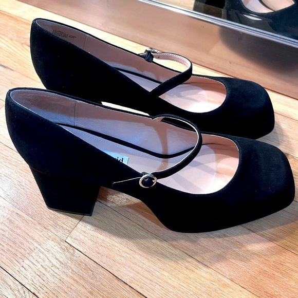 Charles David Vivianna Black Suede Mary Janes - Picture 3 of 9